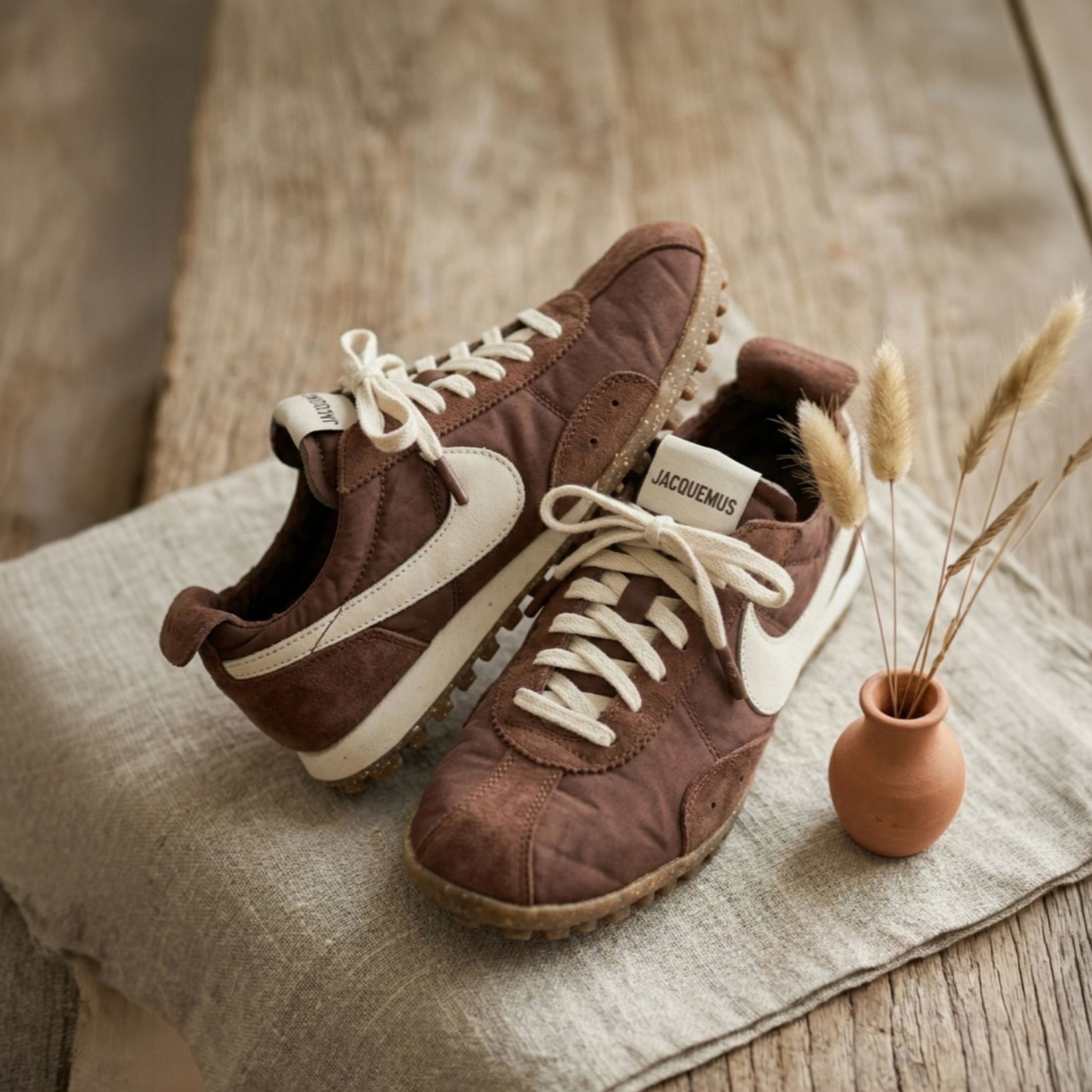 NICEDAY 代購 Nike Moon Shoe x Jacquemus 聯名 棕黃 薄底 HV8547-200