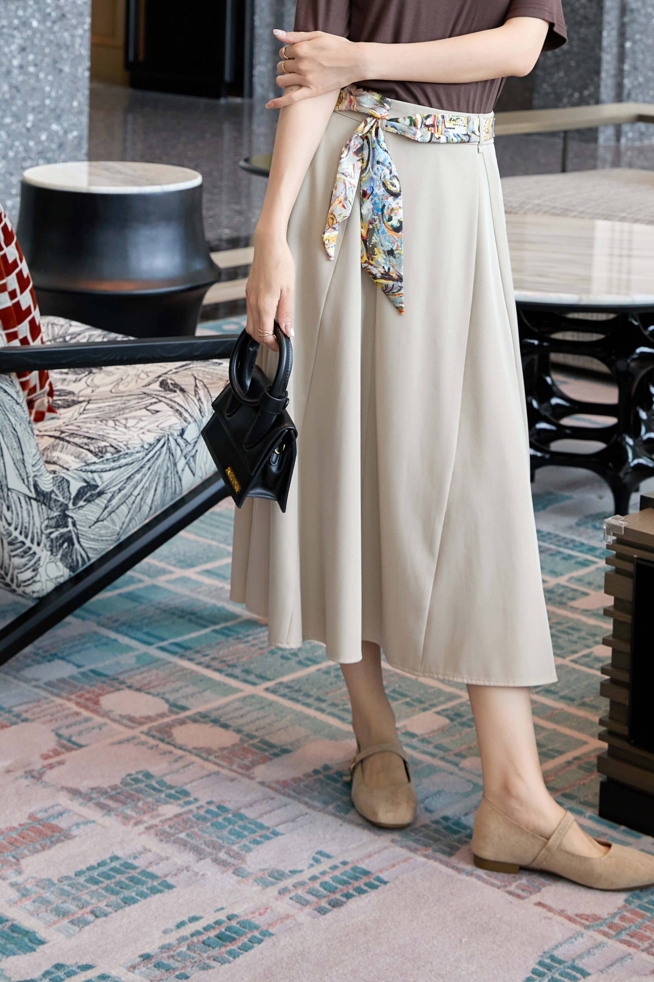 Twilly Flared Midi Skirt_SK264L22