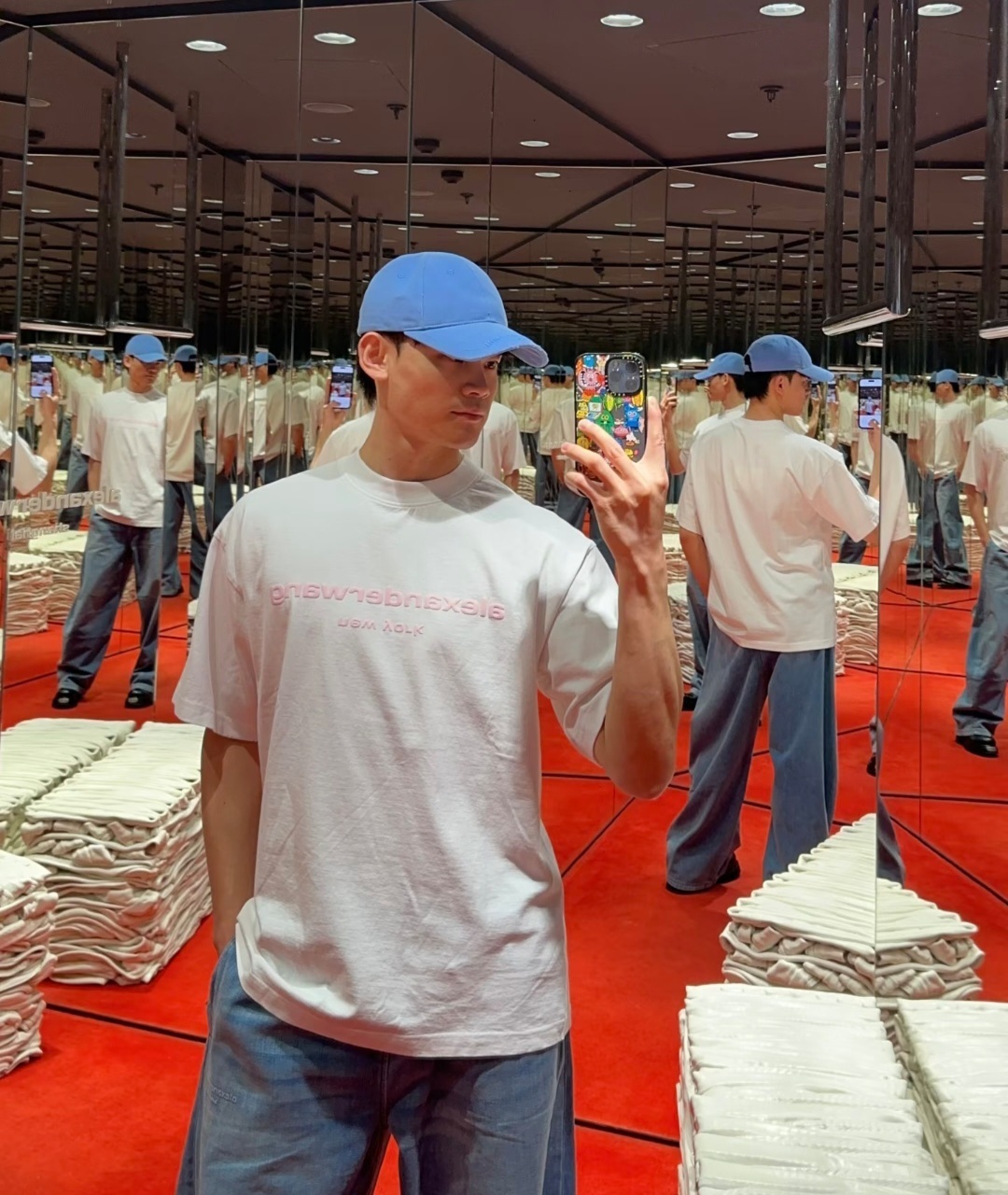 Alexander wang 立體字母Logo Tee 男款