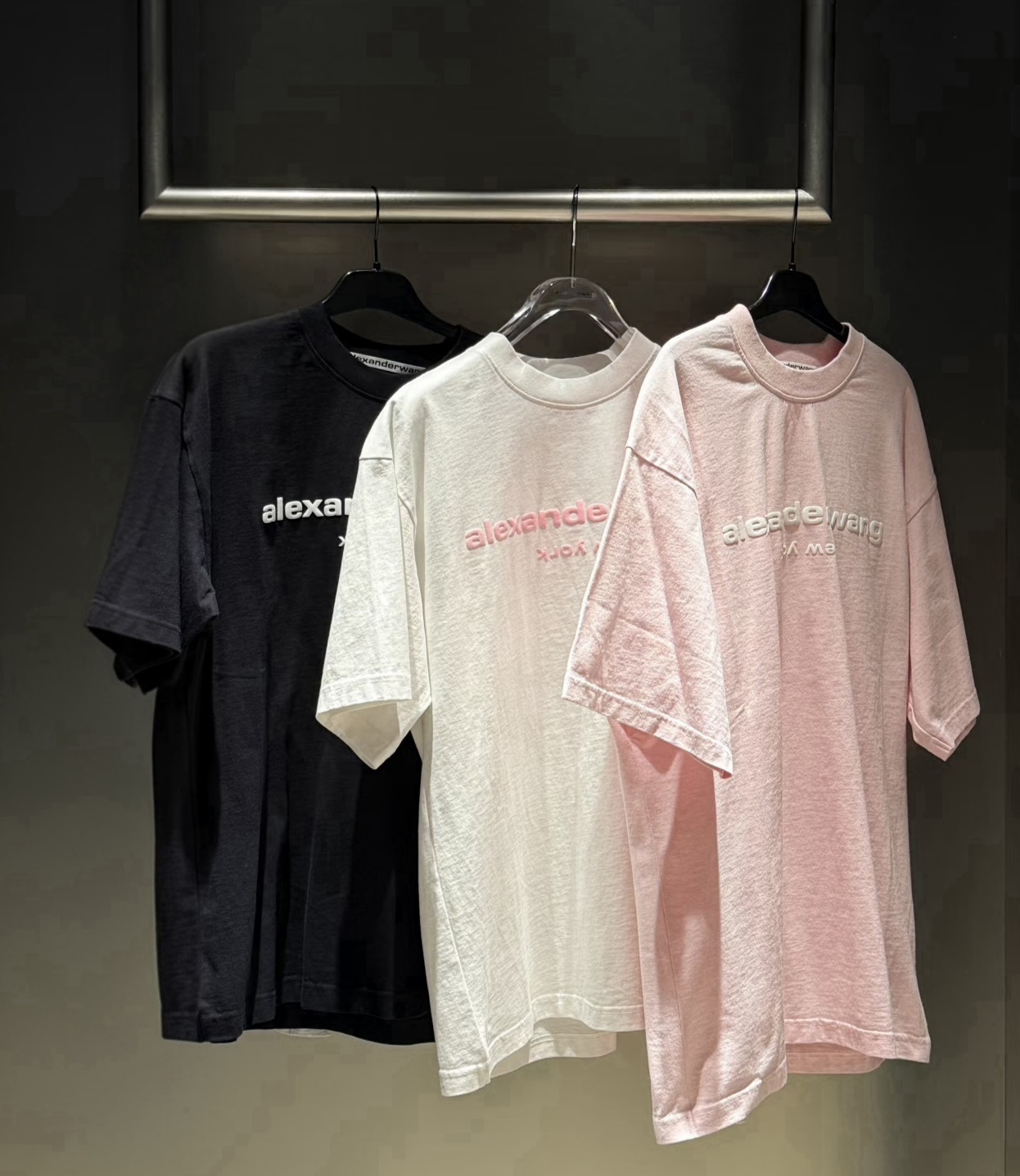 Alexander wang 立體字母Logo Tee 男款