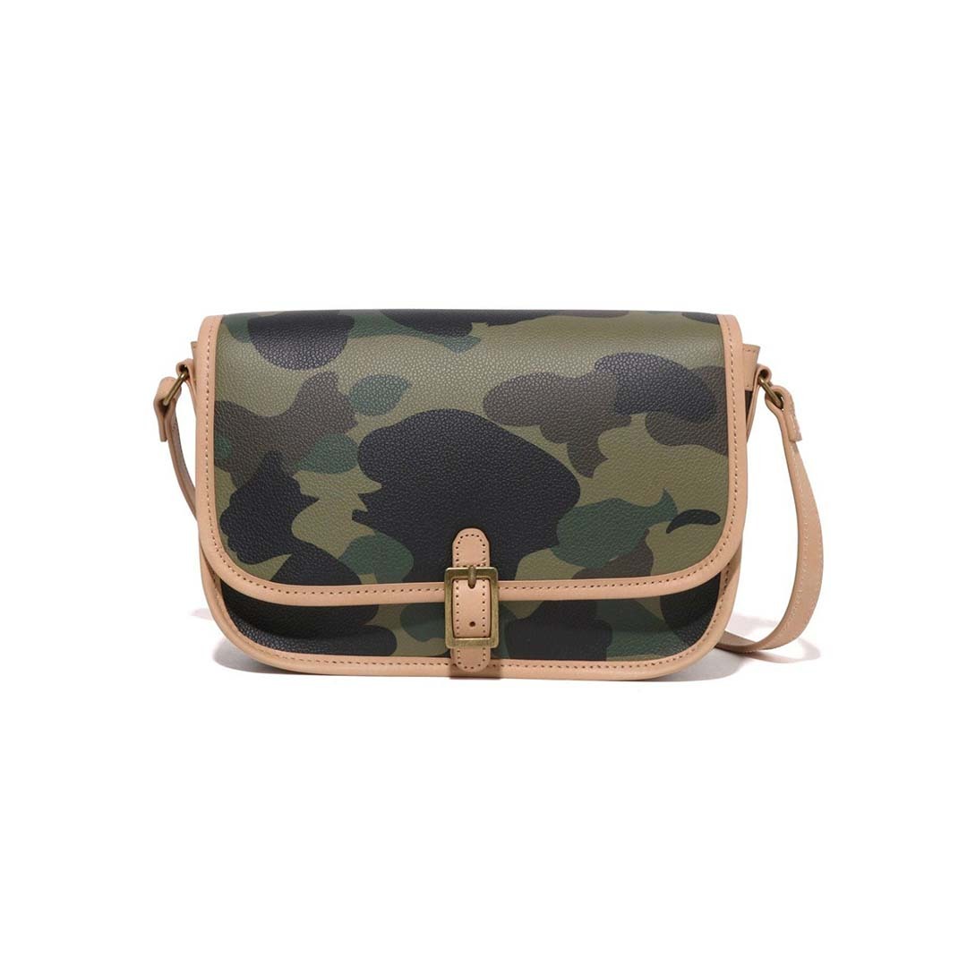 2026SS BAPE A BATHING APE 1ST CAMO LEATHER SHOULDER BAG 迷彩 側背包 現貨 1M30190014