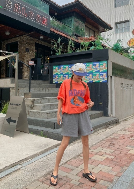 ᴴᴼᵀ ▸▸店長推薦◃◃ 春夏新款/貓貓水洗長版上衣 MANIFEST正韓🇰🇷