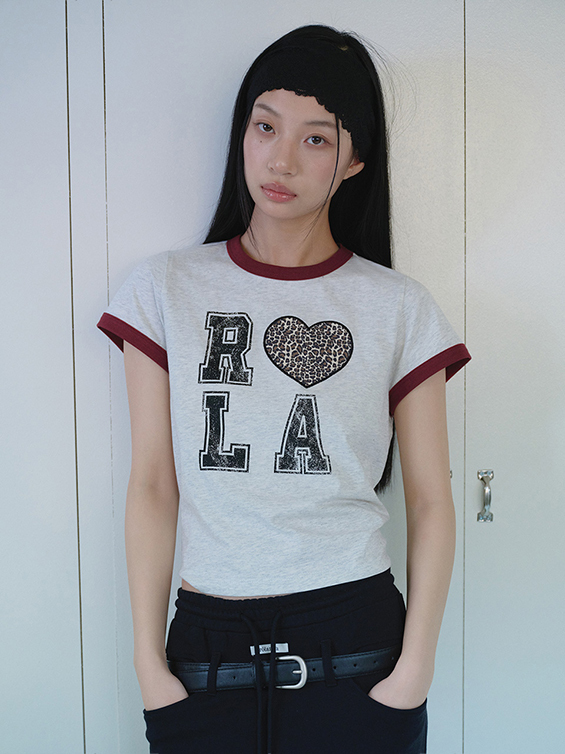 ROLAROLA I LOVE ROLA PATCHWORK RINGER T-SHIRT