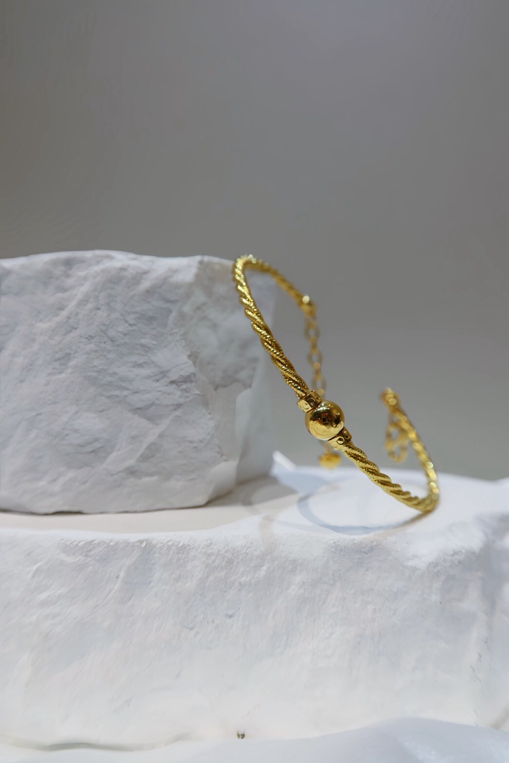 麻花流金・金球手鍊