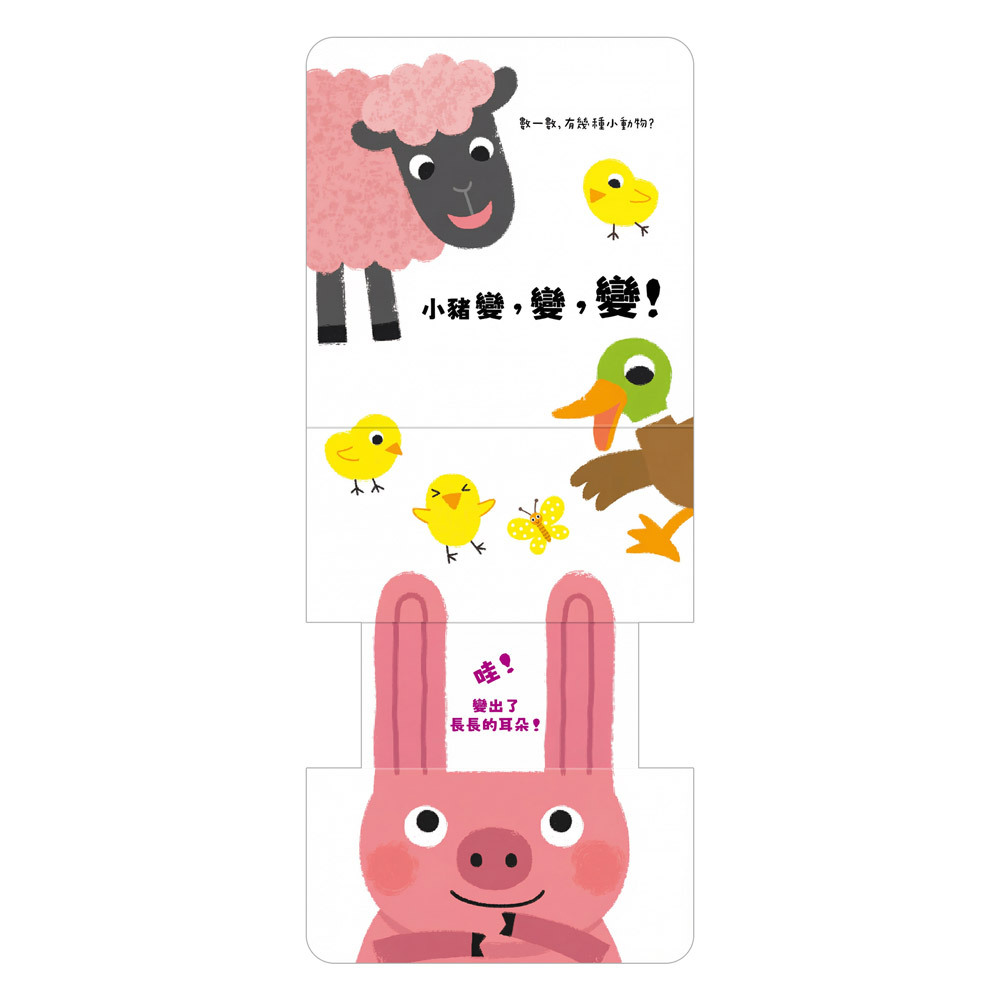 玩得停不下來的抽拉書-看我變變變