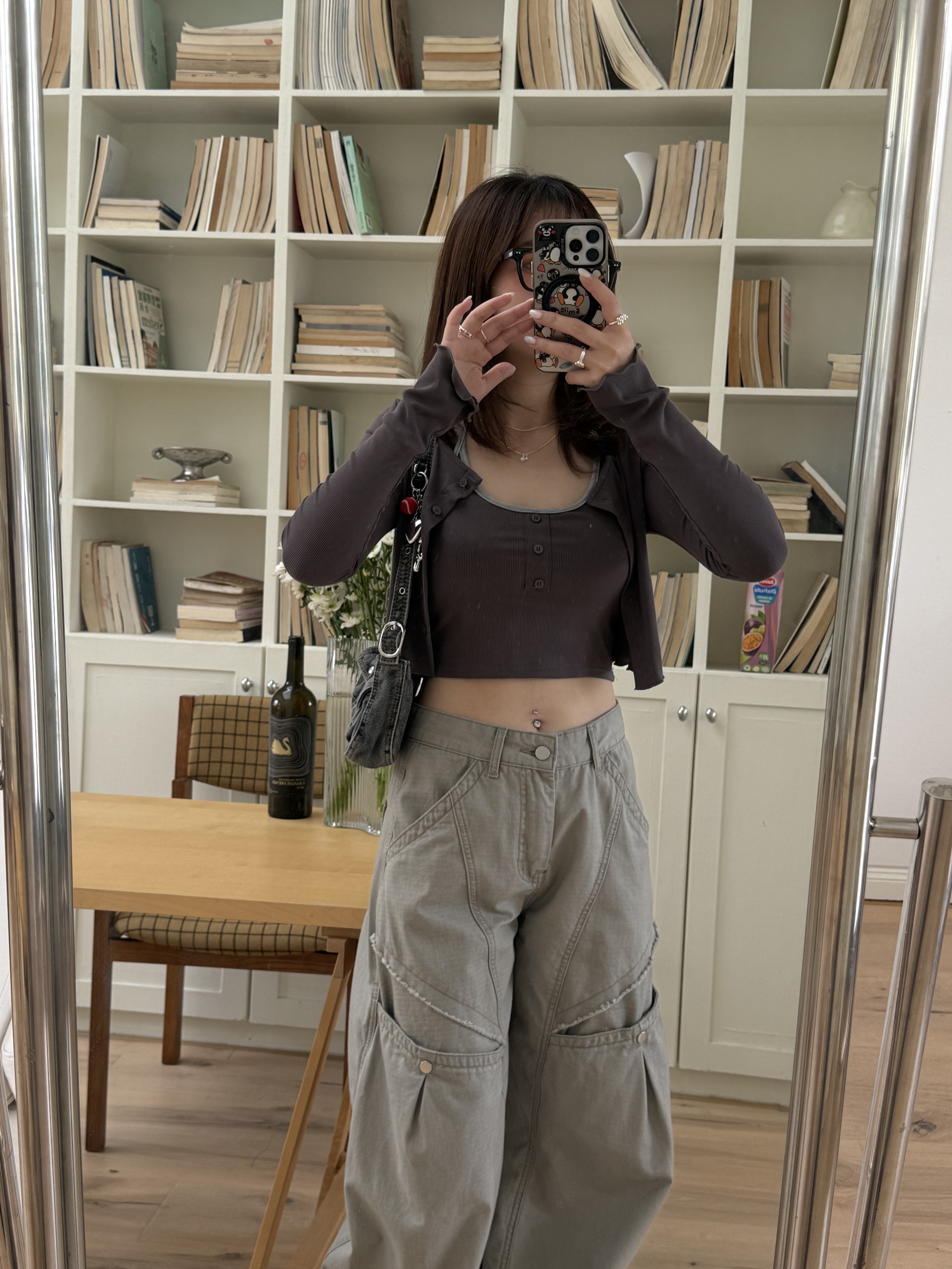 繞脖撞色綁帶小可愛+小外套