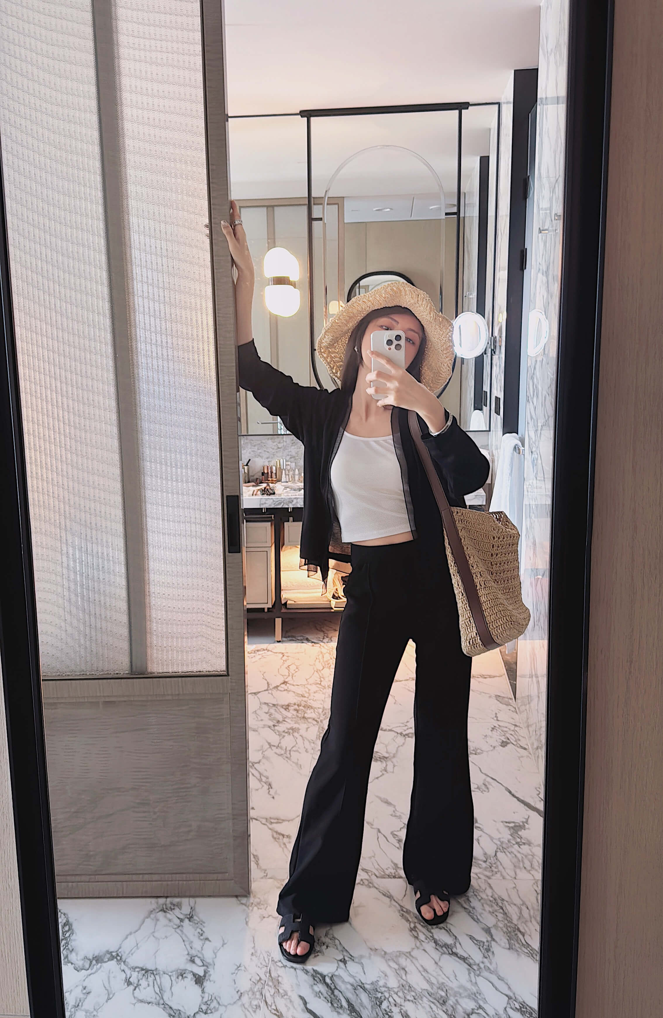 Front Seam Flare Pants_PT263L22