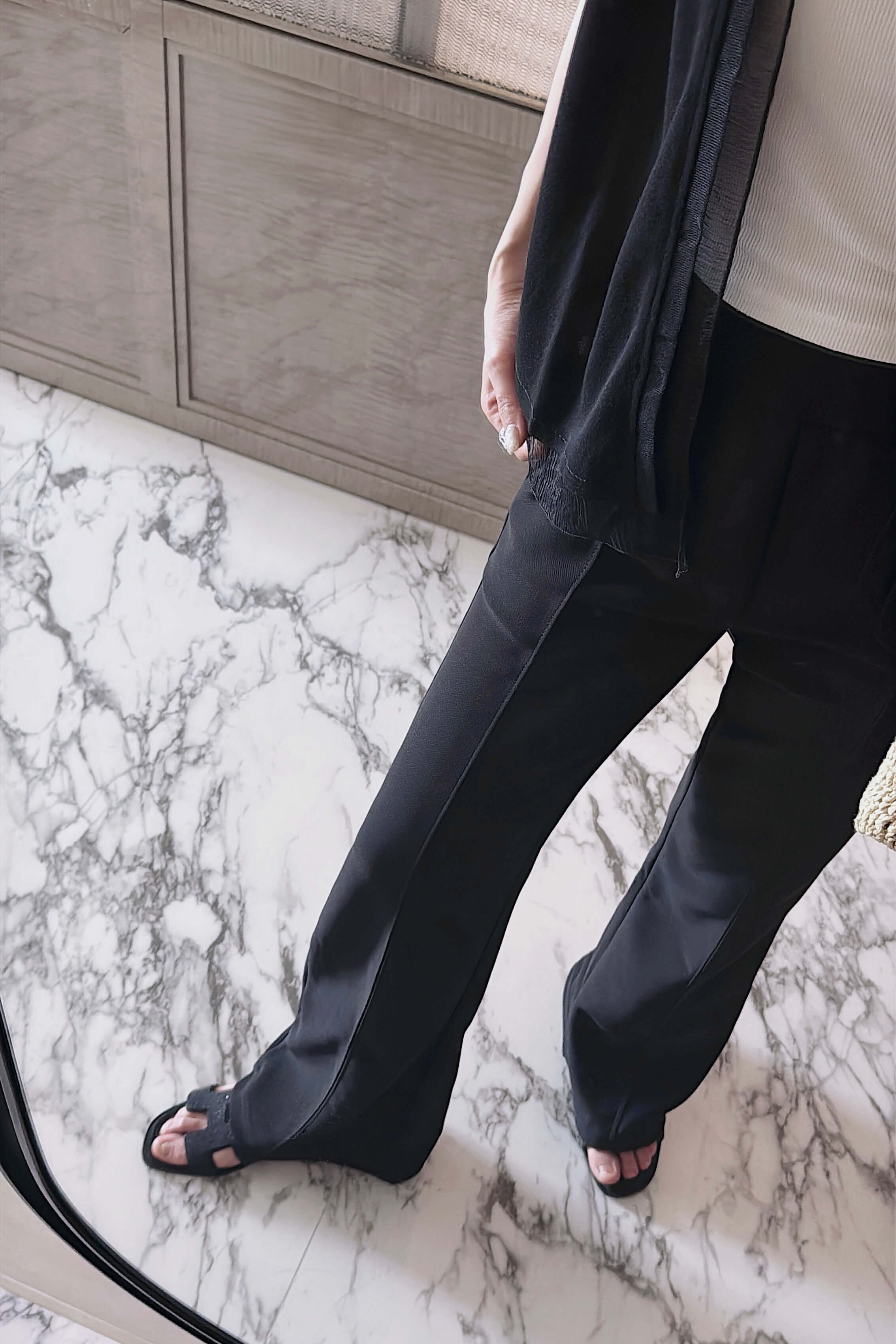 Front Seam Flare Pants_PT263L22