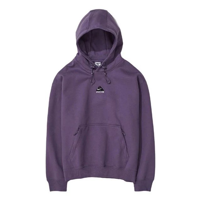 限量現貨 Nike  ACG  Embroidered Hooded Long  Gray Purple