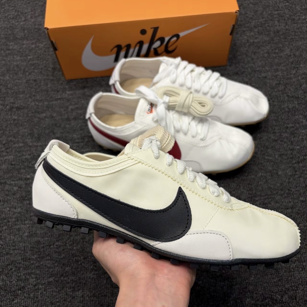 NIKE MOON SHOE OG "SUMMIT WHITE TEAM CRIMSON" "SOFT PEARL" 奶油 白紅 / 白黑 珍珠月亮鞋 許光漢 復刻版 女鞋 II0407-001-100