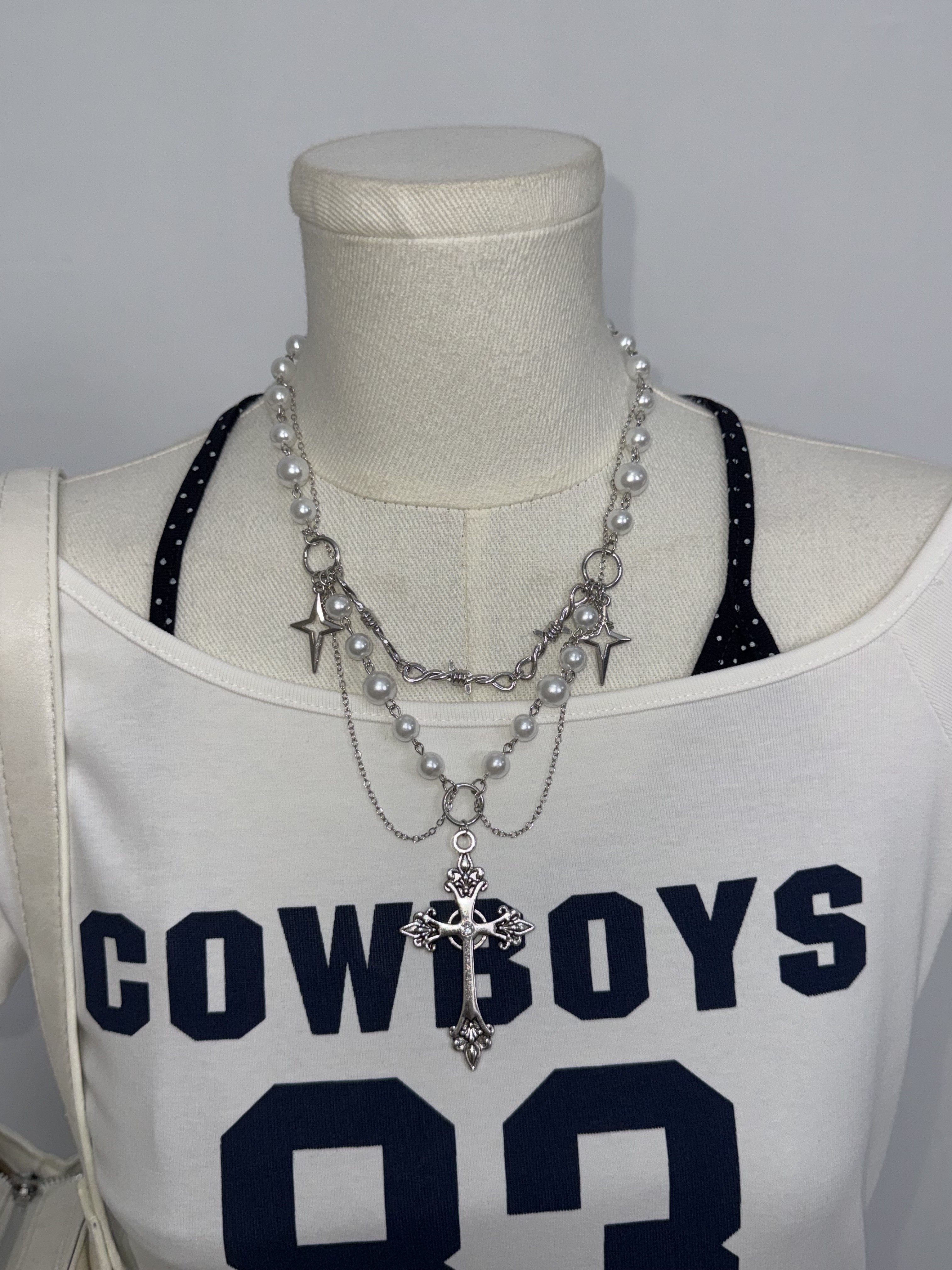 B29復古科技感十字星星項鍊