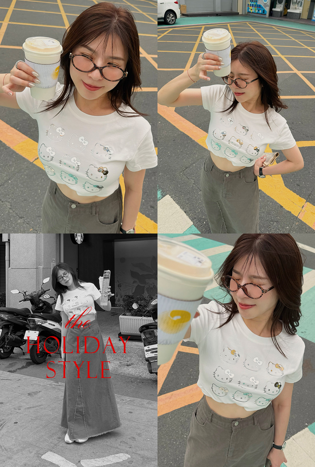 G6029-燙金kitty棉T