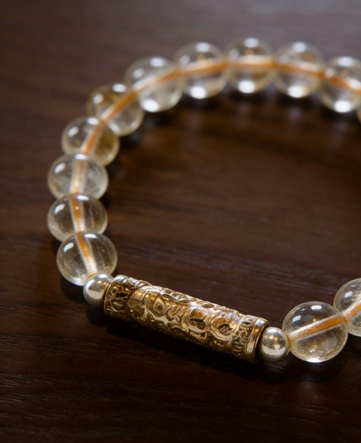 龍婆本小富翁金髮晶手鍊