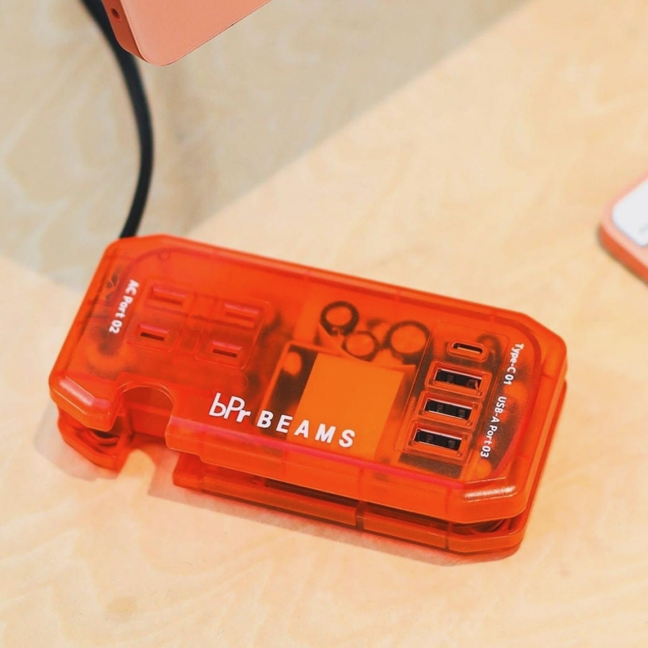 bPr BEAMS 🇯🇵復古透視充電座 AC&USB TAP SKELETON|日本連線|