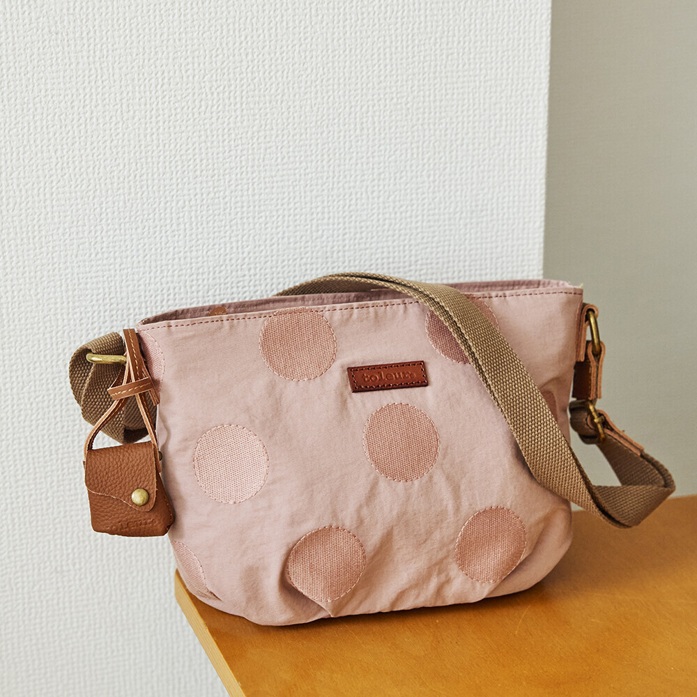 側背包/單肩包 刺繡 女士 棉