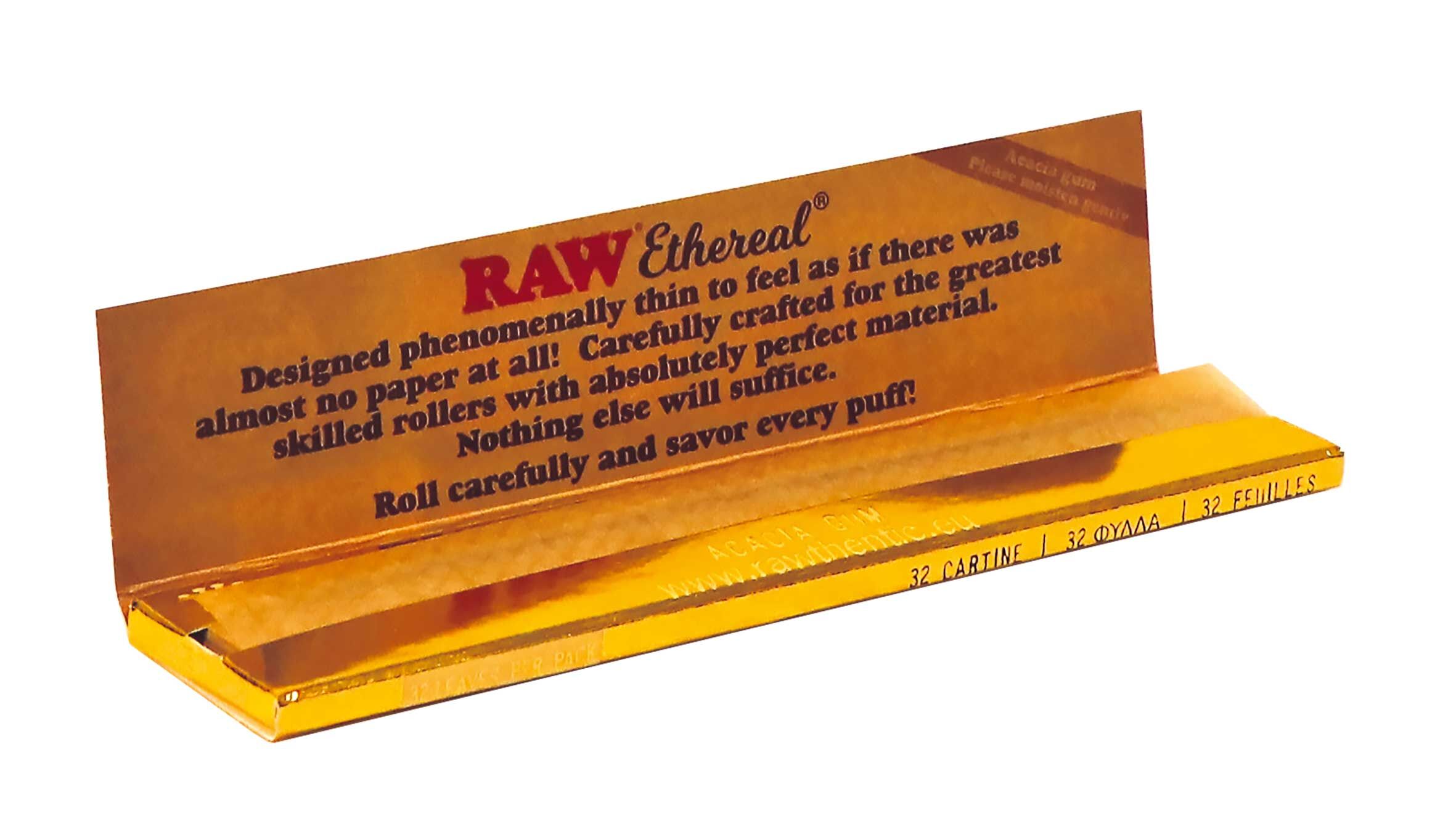 RAW ETHEREAL SLIM Box 極薄捲菸紙 (50入)
