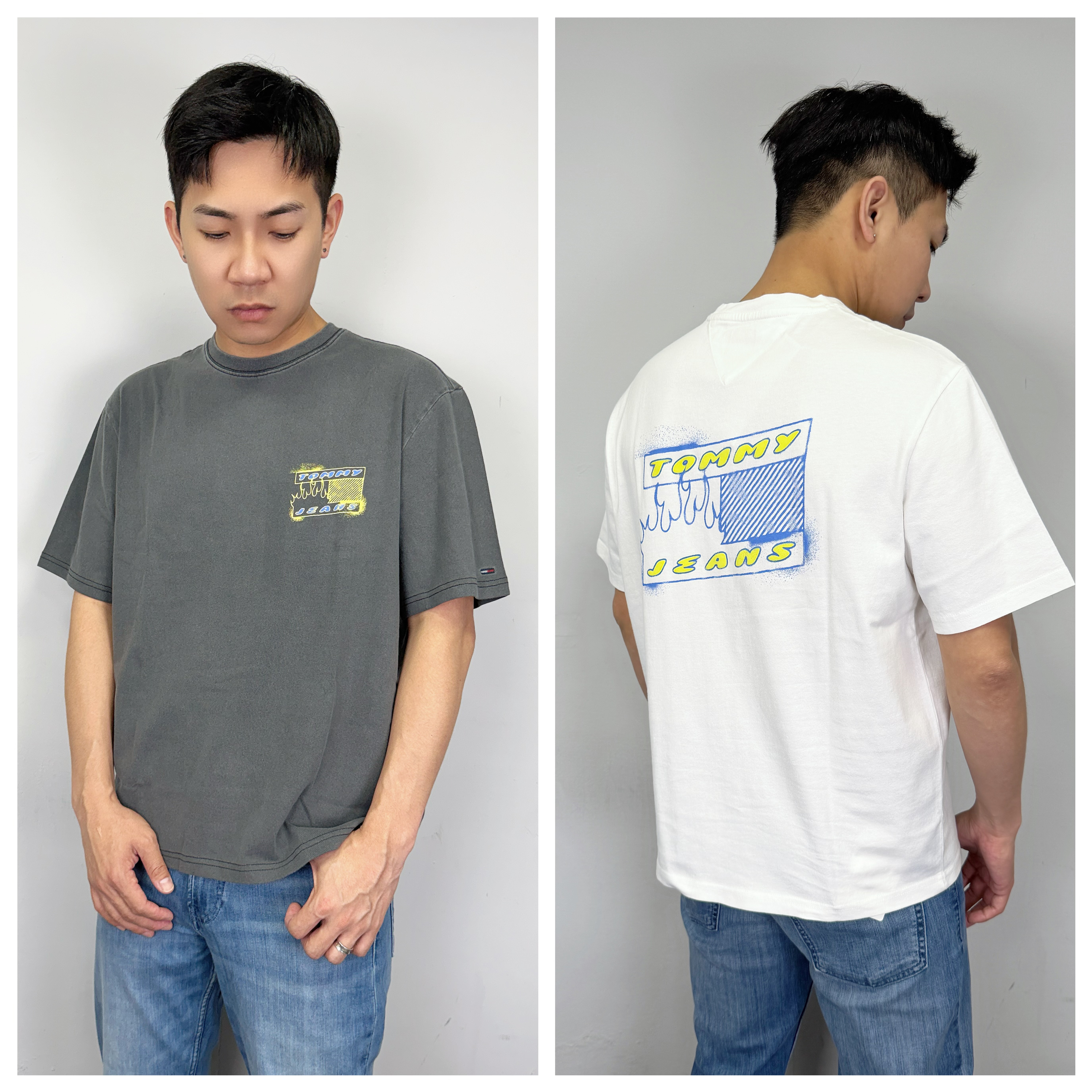 Tommy Jeans 背後火焰國旗 短袖上衣 短T