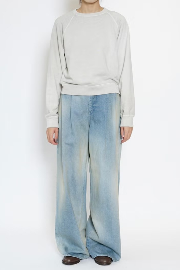 MY 2 TUCKS WIDE DENIM - VINTAGE BLUE