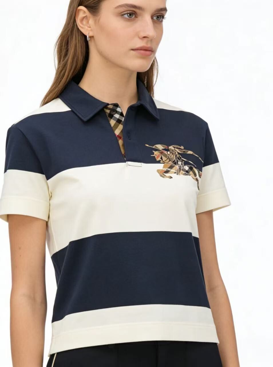 BBR kids 經典戰馬 間條Polo