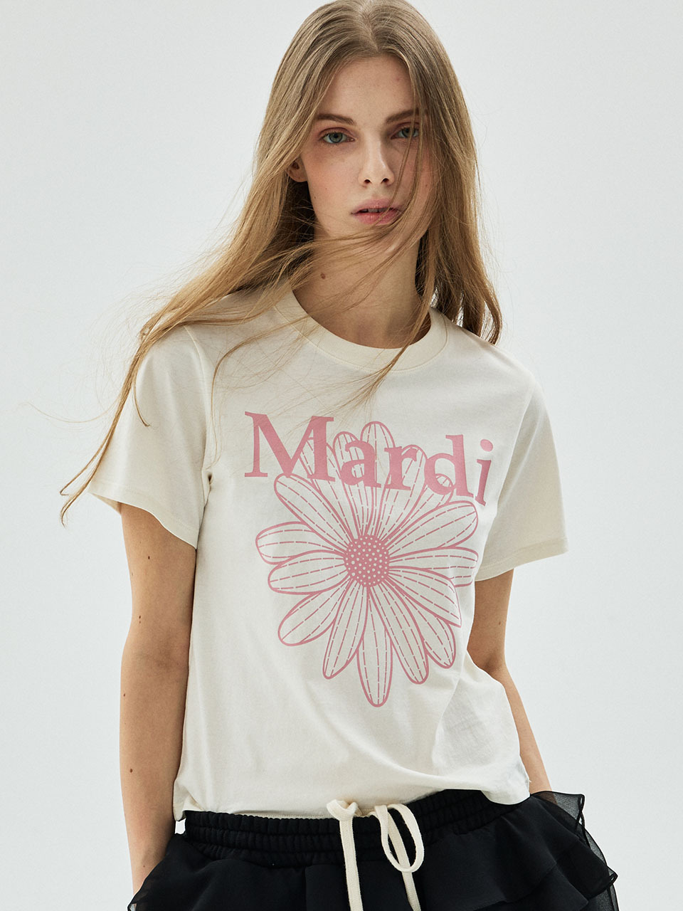 Mardi Mercredi SLIM TSHIRT FLOWERMARDI