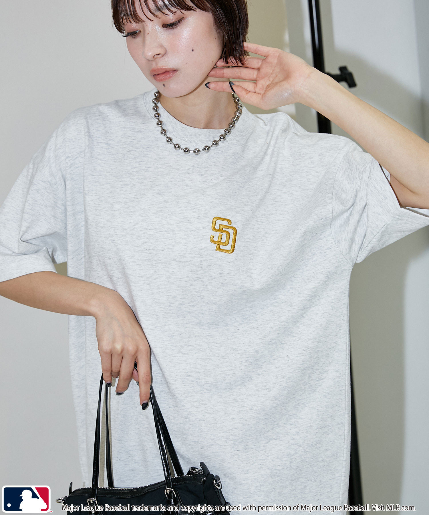 PUBLUX x MLB 限量款 2026SS 最新 變形蟲 花紋 印花  短T 3126220800120