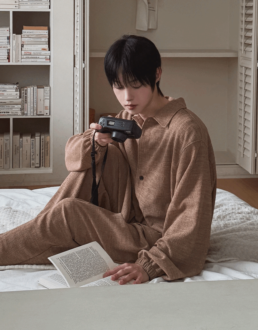 Ruco 褶皺襯衫夾克