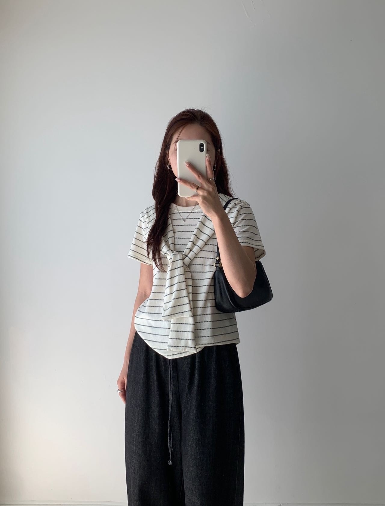 條紋T+條紋披肩 RCR5022