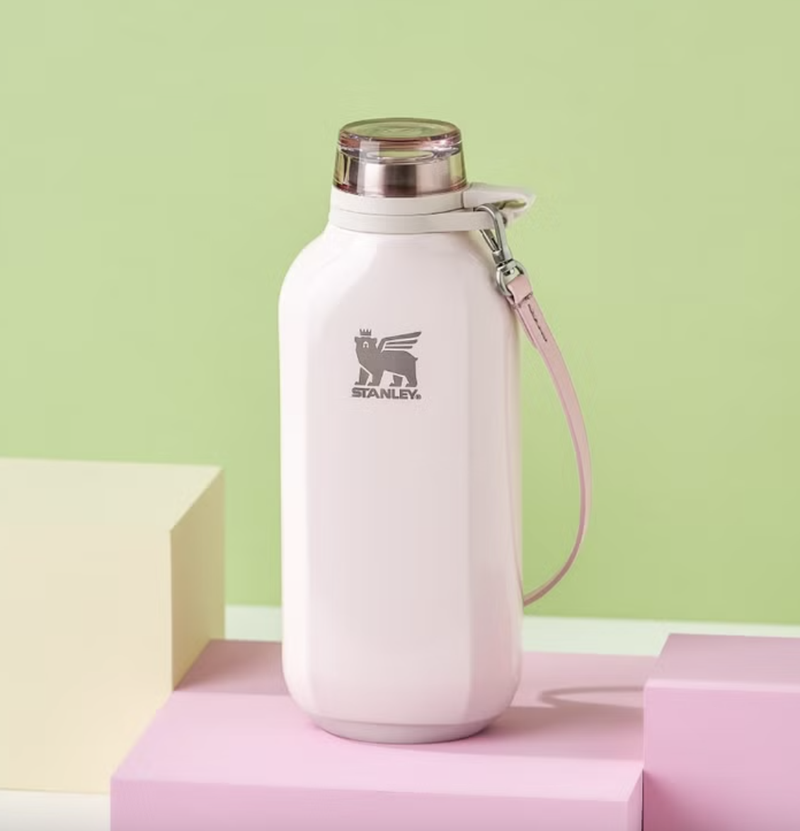 少 量 現 貨丨STANLEY ALL DAY 系列 自由掛扣隨行水壺 16oz 山櫻粉