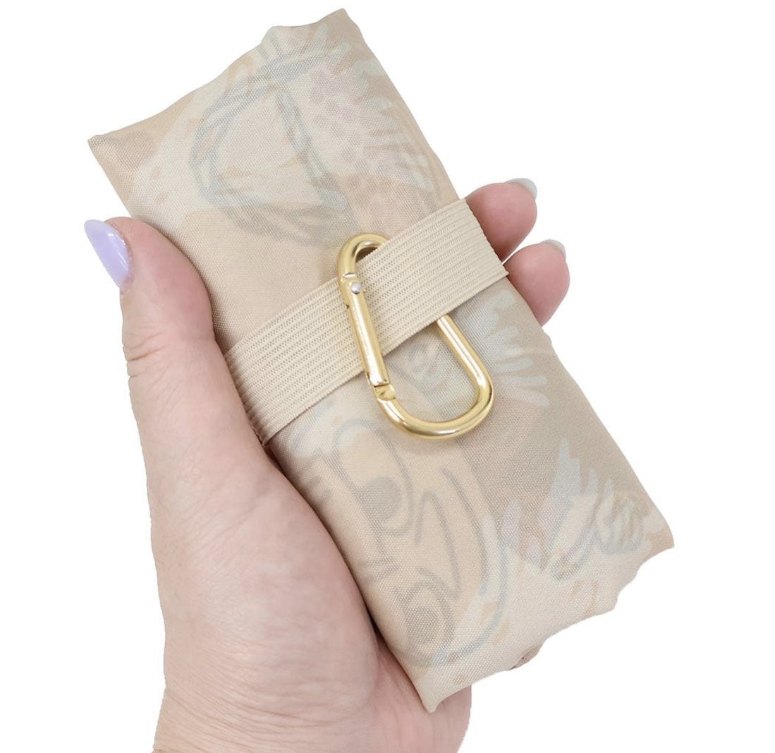 JP 阿美 摺疊收納快扣環扣袋 摩卡啡 0510 TK260403