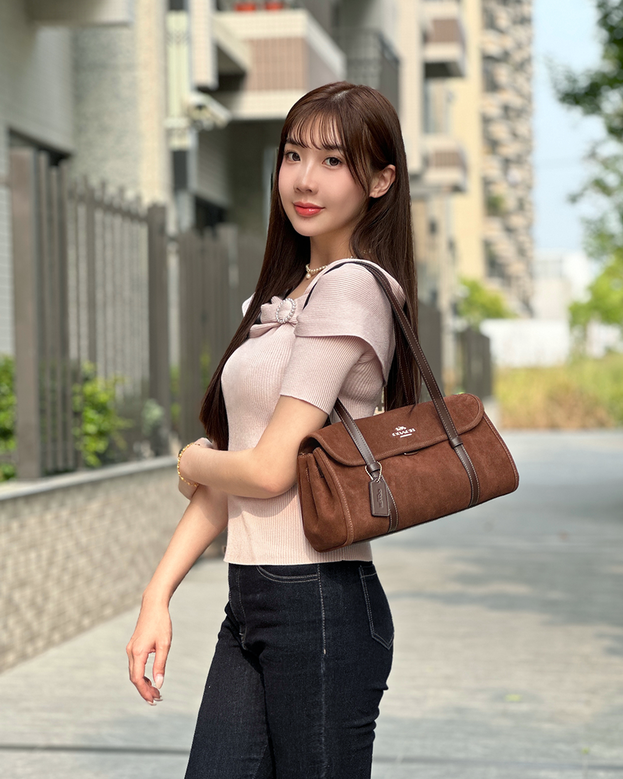Coach Bridget 專櫃款 法棍包 肩背包