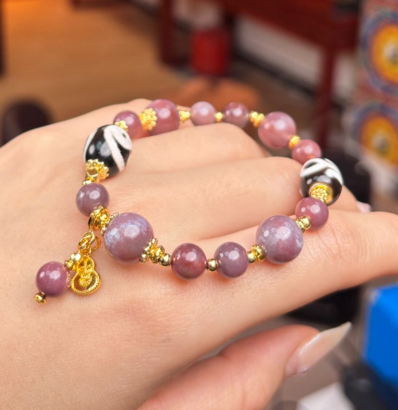 AB260403-G26-紫雲赤焰太極貴人八卦手串（帶左手）（包龍虎山開光，需客戶留中文名，性別，出生年月日）（一物一證書）(預計5月尾到貨)(只限尖沙咀門市自取不包郵)