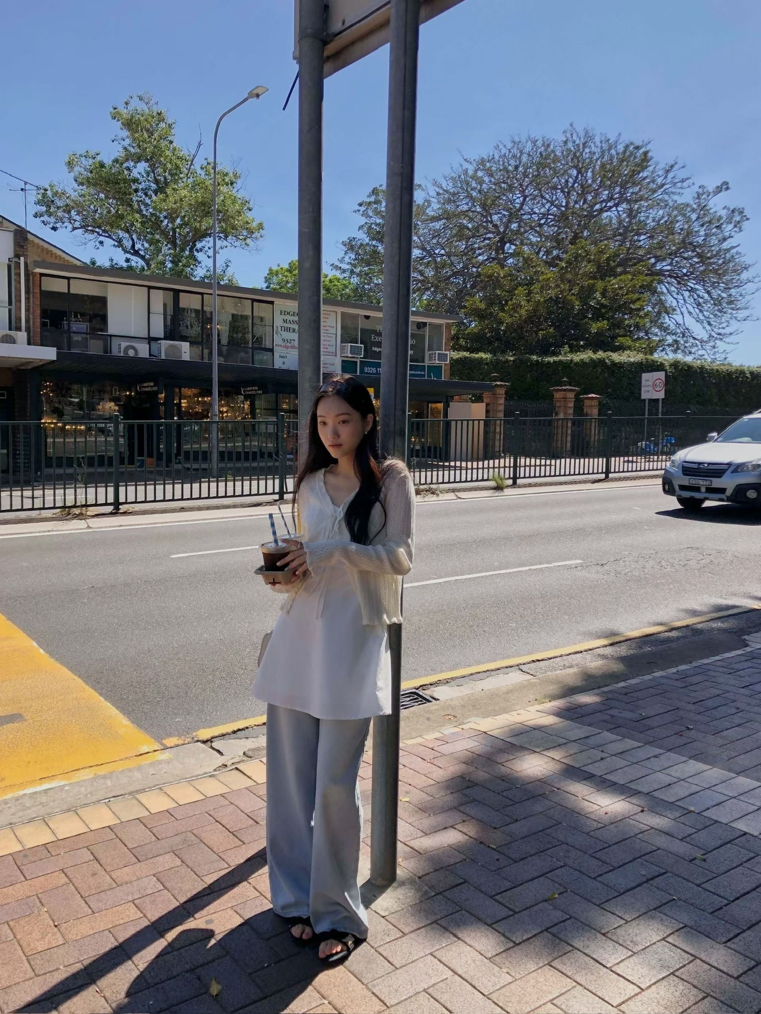 Just fit midi slip dress