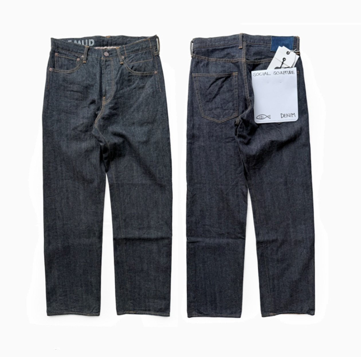 VISVIM 2026 S/S SOCIAL SCULPTURE 01 NARROW JEANS MUD OVERDYE *泥染 - PRE ORDER ITEM (預訂中)