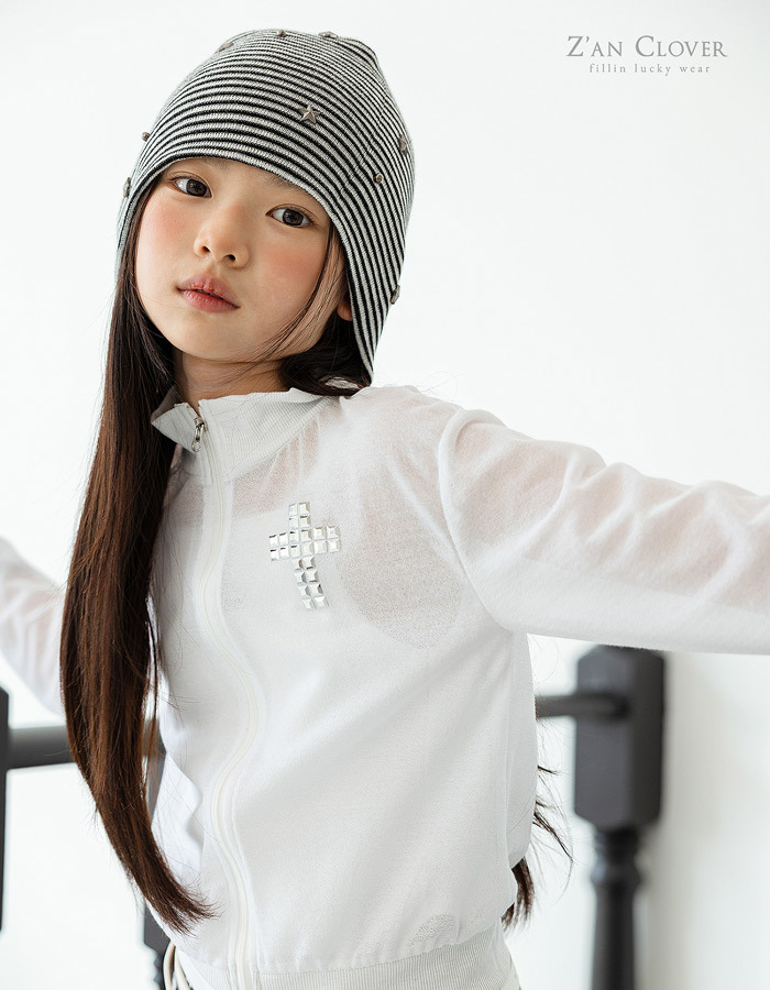 正韓夏zan clover 線條星星帽