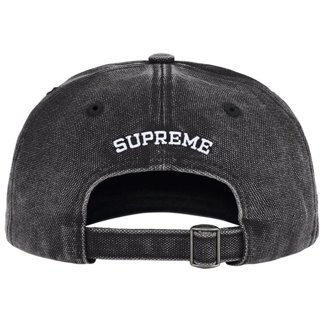 Supreme SS26 Pigment Coated S Logo 6-Panel- Black