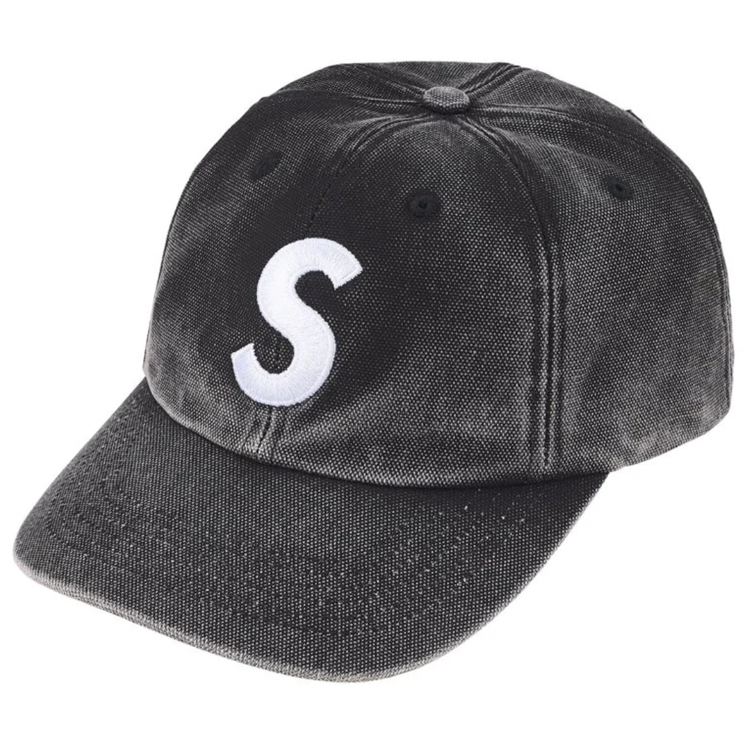 Supreme SS26 Pigment Coated S Logo 6-Panel- Black