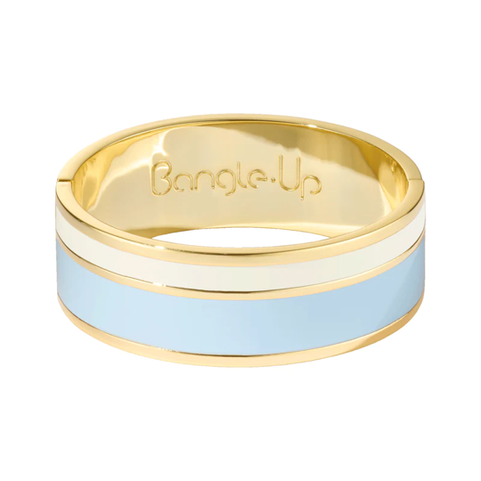 1BU0407-165 [BANGLEUP] Vaporetto Bracelet - Sky Blue / Sand White #BUP23-VAP-BFA43 (EU)