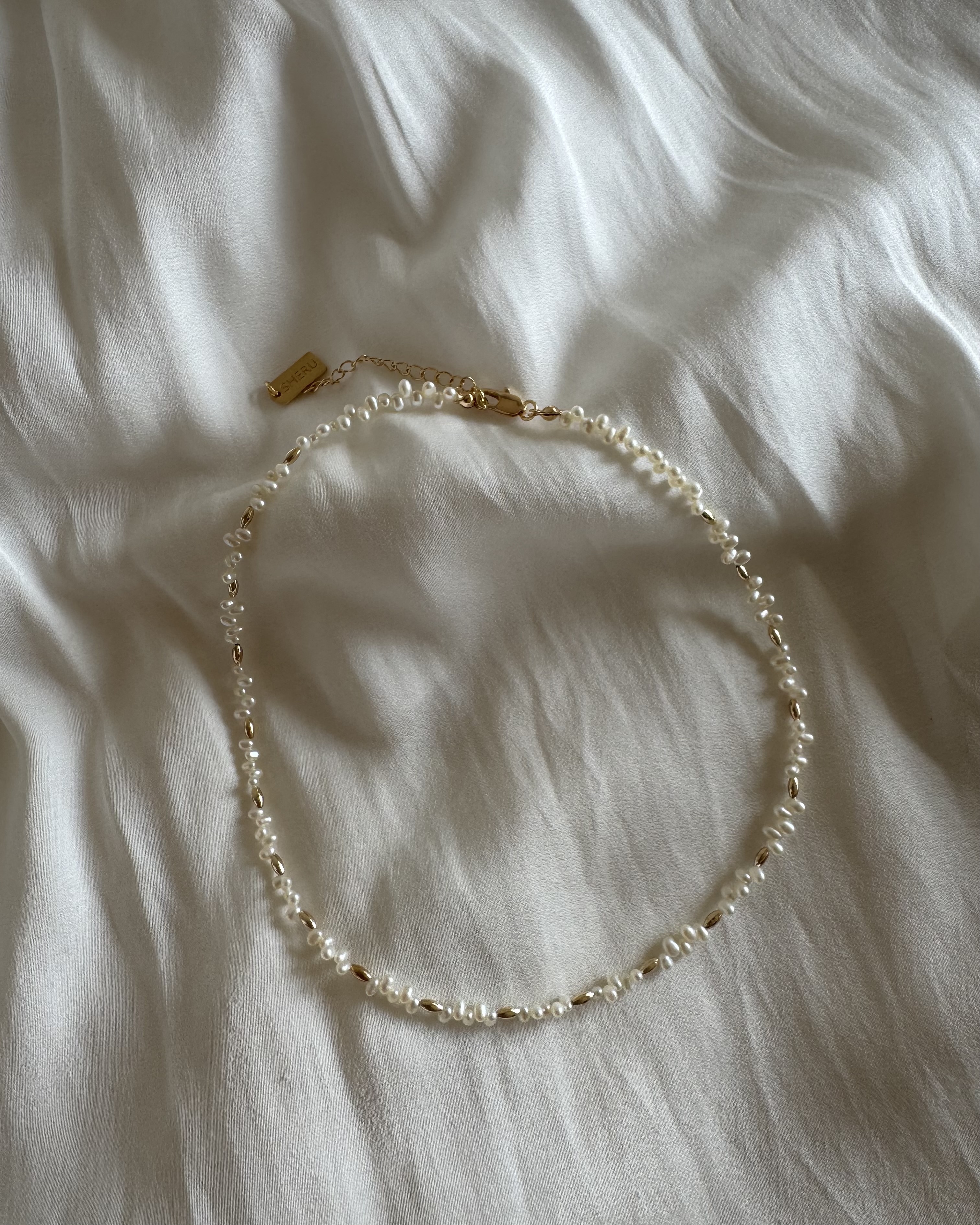 Petit Rhythm Glow｜14K微金點綴珍珠項鏈