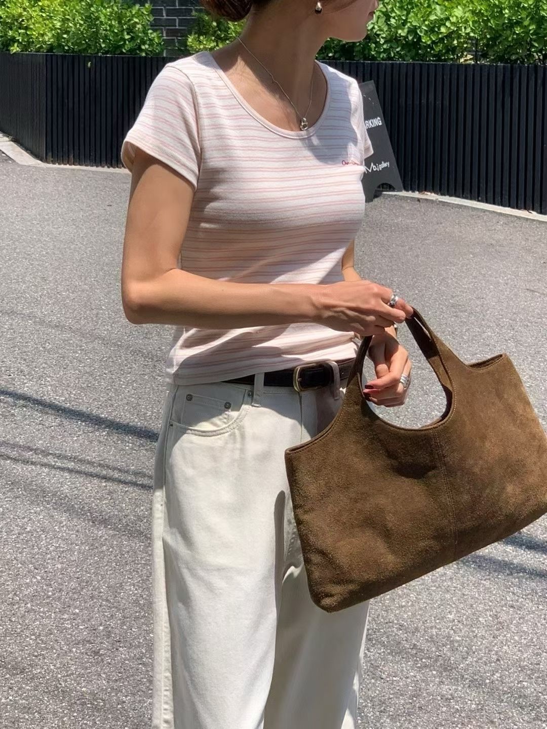 Signature striped tee