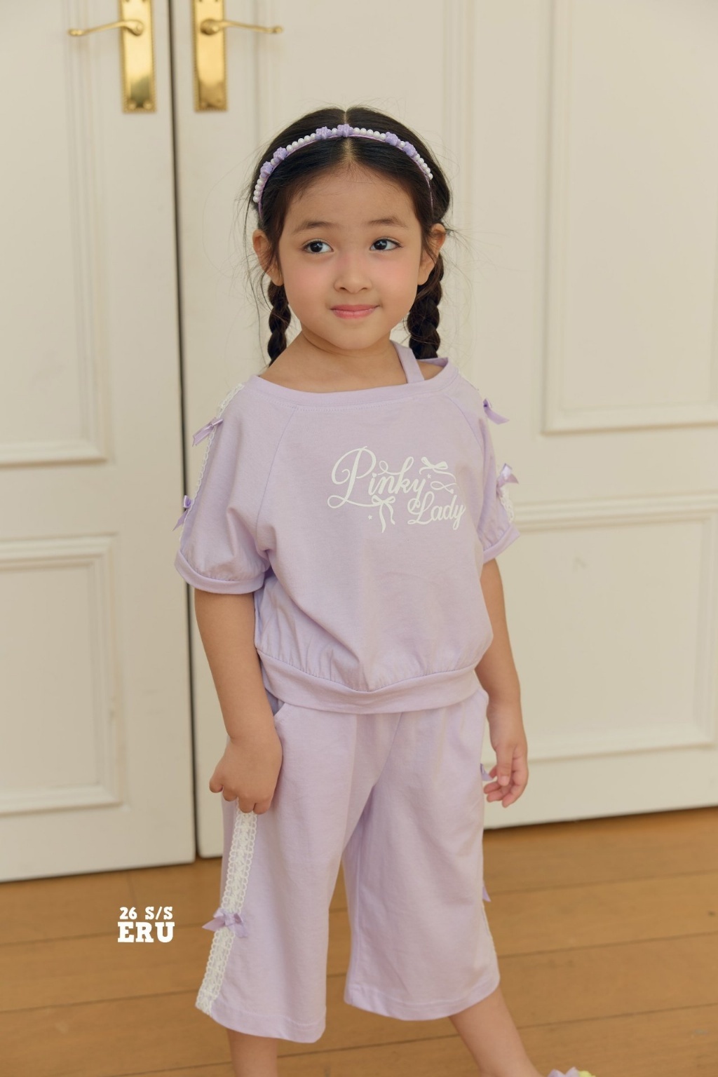 正韓夏Eru 立體蝴蝶結側邊短褲