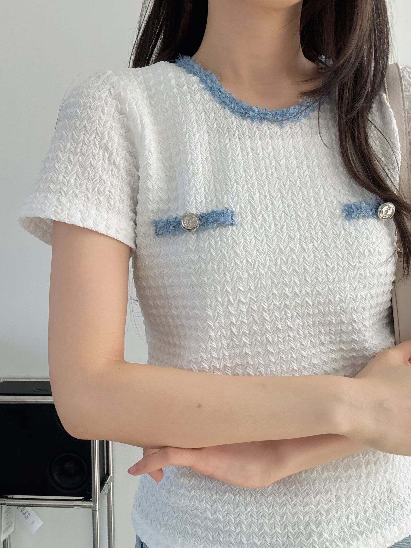 Blueco decorated round neck tee