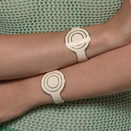 1BU0407-181 [BANGLEUP] Gypset Cuff - Sand White #BUP23-GYP-MAI03 (EU)