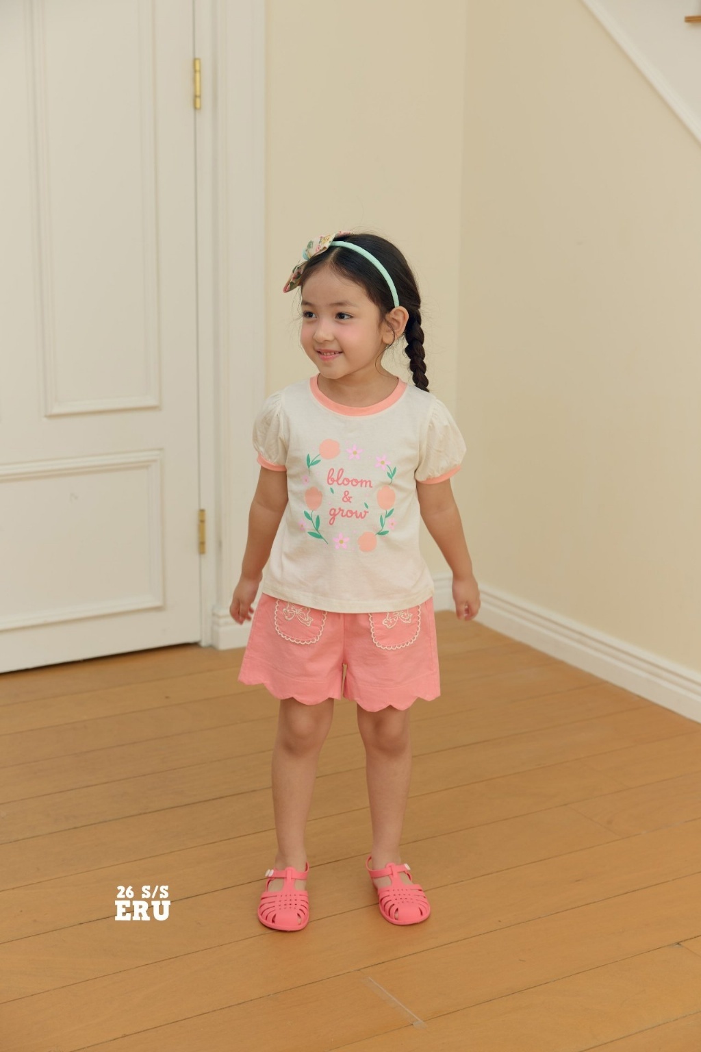 正韓夏Eru 波浪邊蝴蝶結短褲