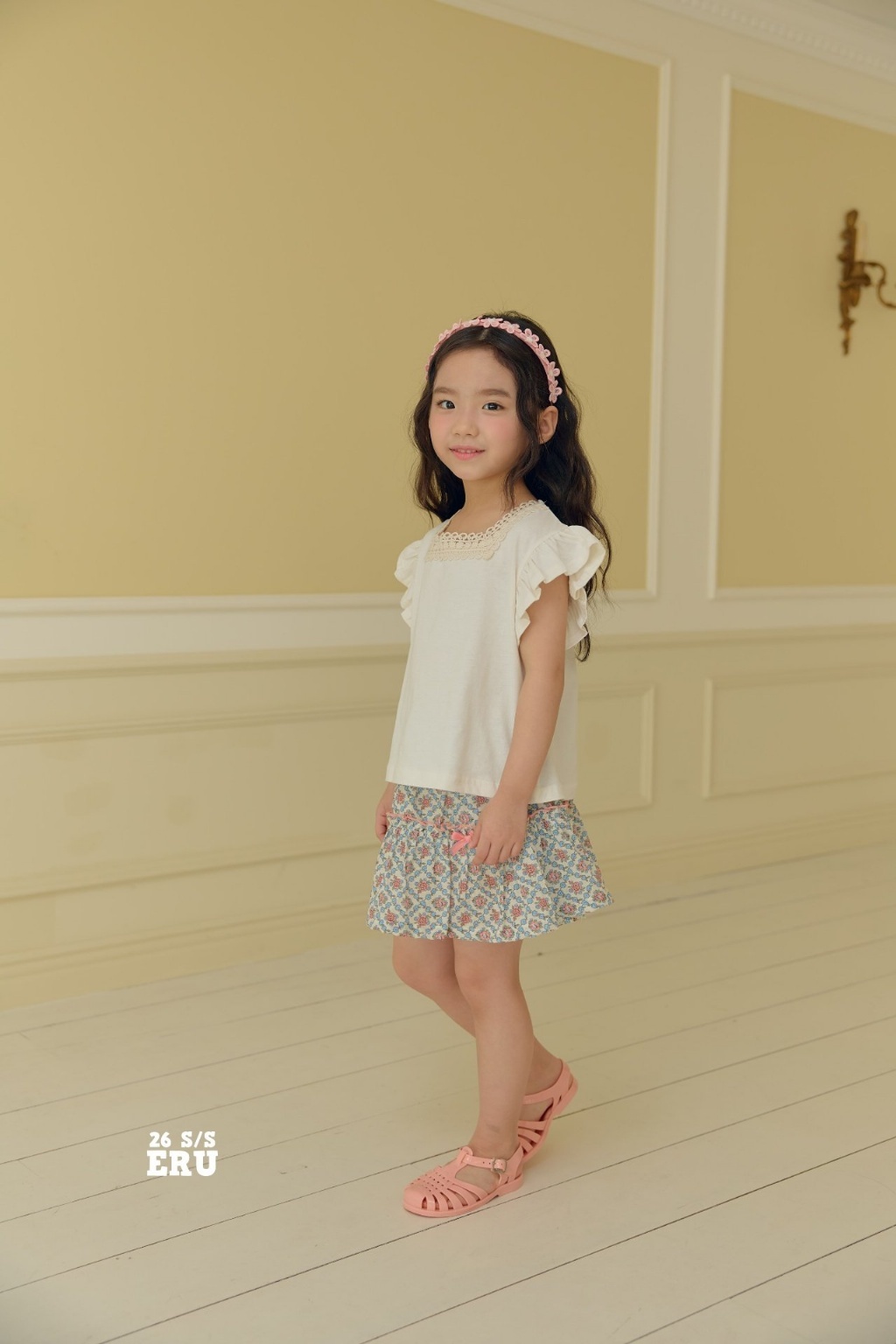 正韓夏Eru 大飛袖方領上衣