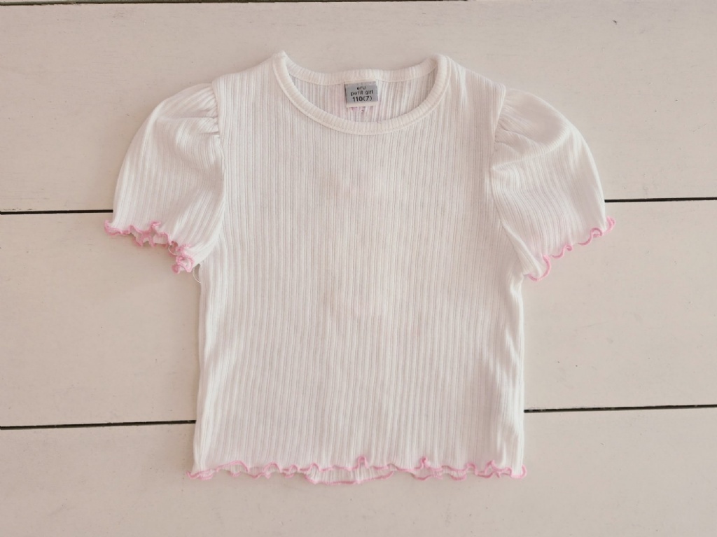 正韓夏Eru 背後蝴蝶結捲邊上衣