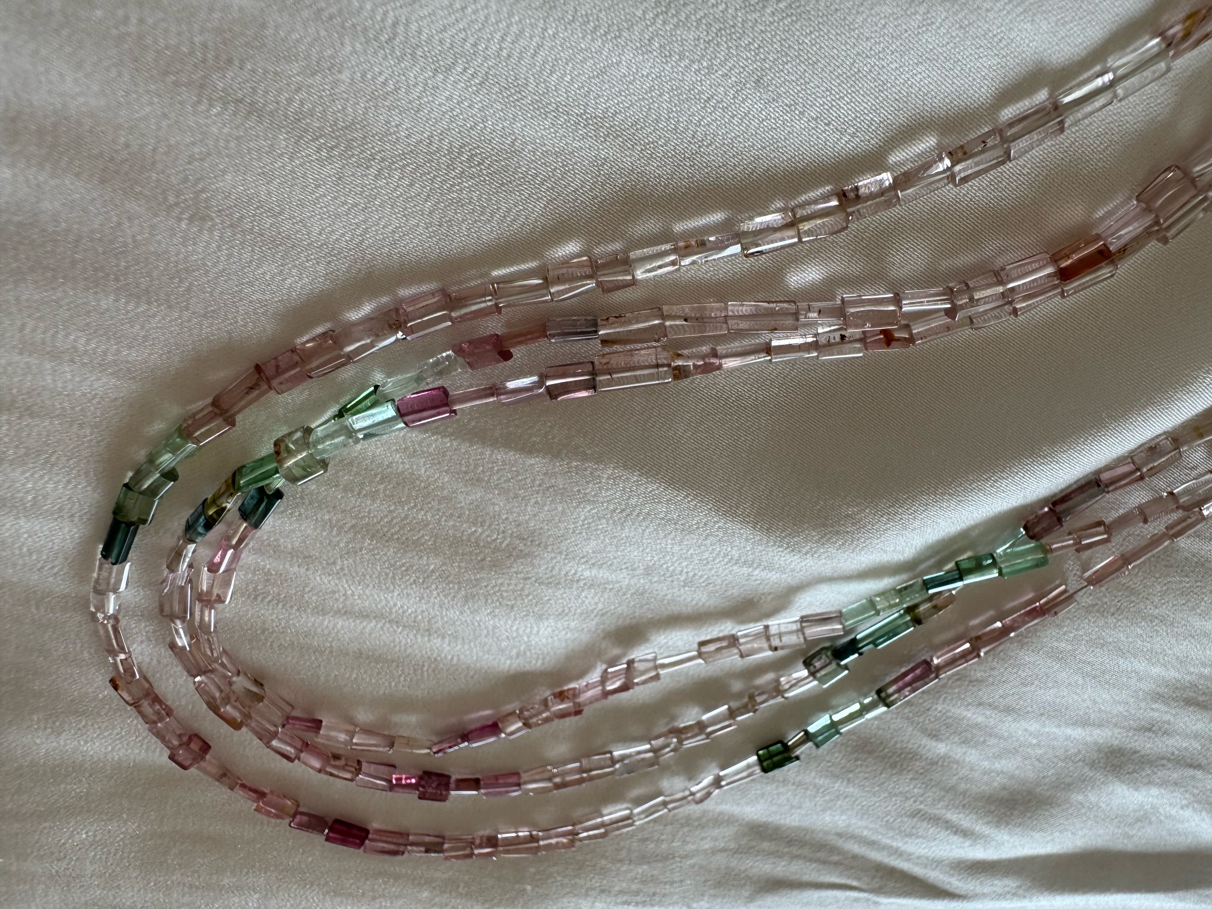 Tourmaline Shard | 14K 粉彩高透碧璽項鏈