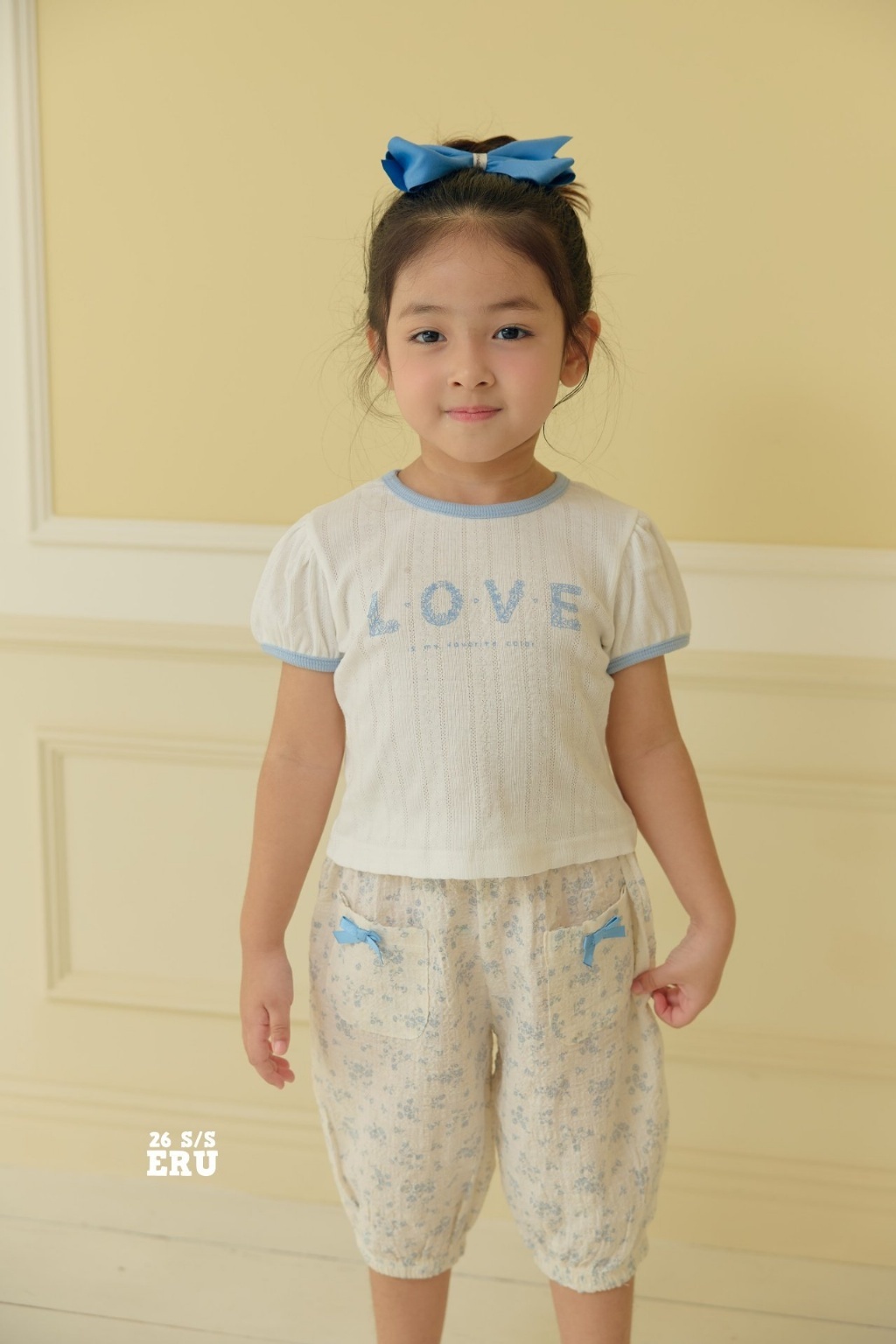 正韓夏Eru 圓領love上衣