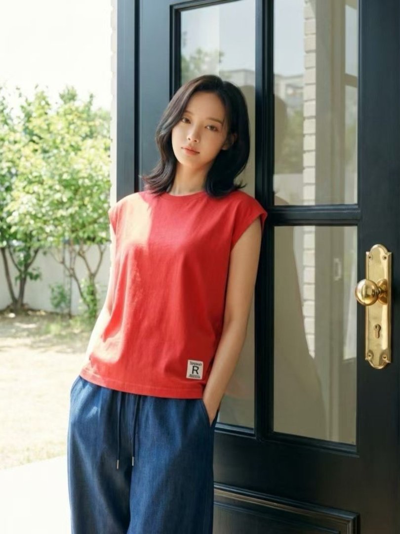 顯氣色韓系顯瘦無袖上衣