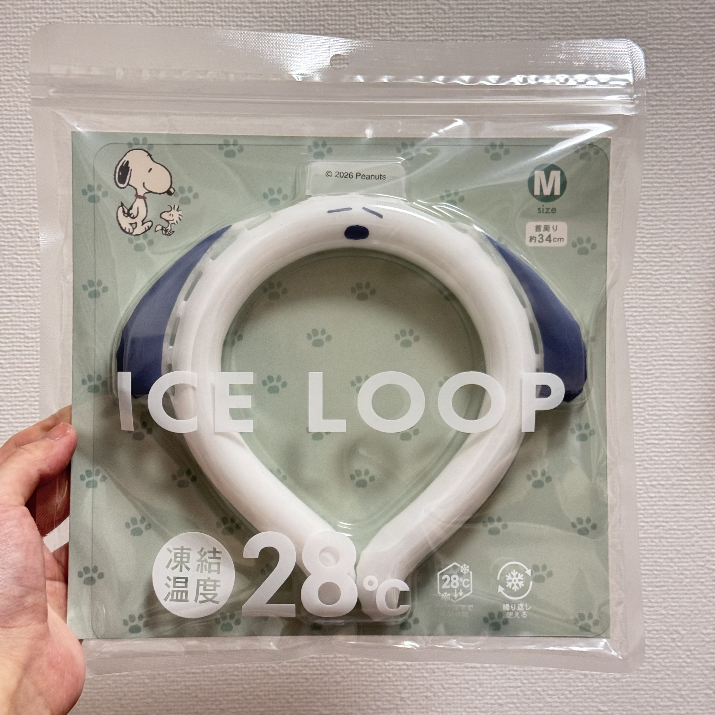 JP Snoopy 冰涼降溫頸圈神器 M 34cm 4260 TK260403