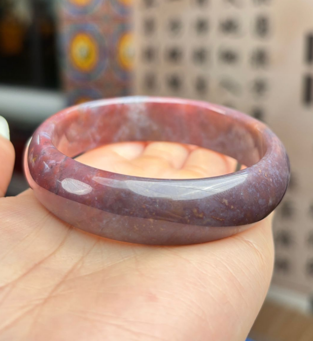 AB260403-G117-紫雲赤焰手鐲（圈口53-62）（包龍虎山開光，需客戶留中文名，性別，出生年月日）（一物一證書）(預計5月尾到貨)(只限尖沙咀門市自取不包郵)